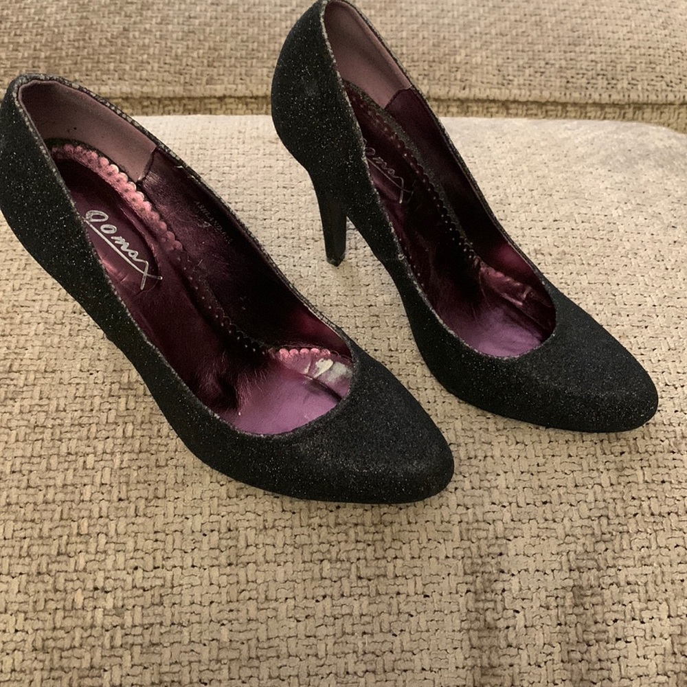 Nomad Black sparkle pumps Size 9